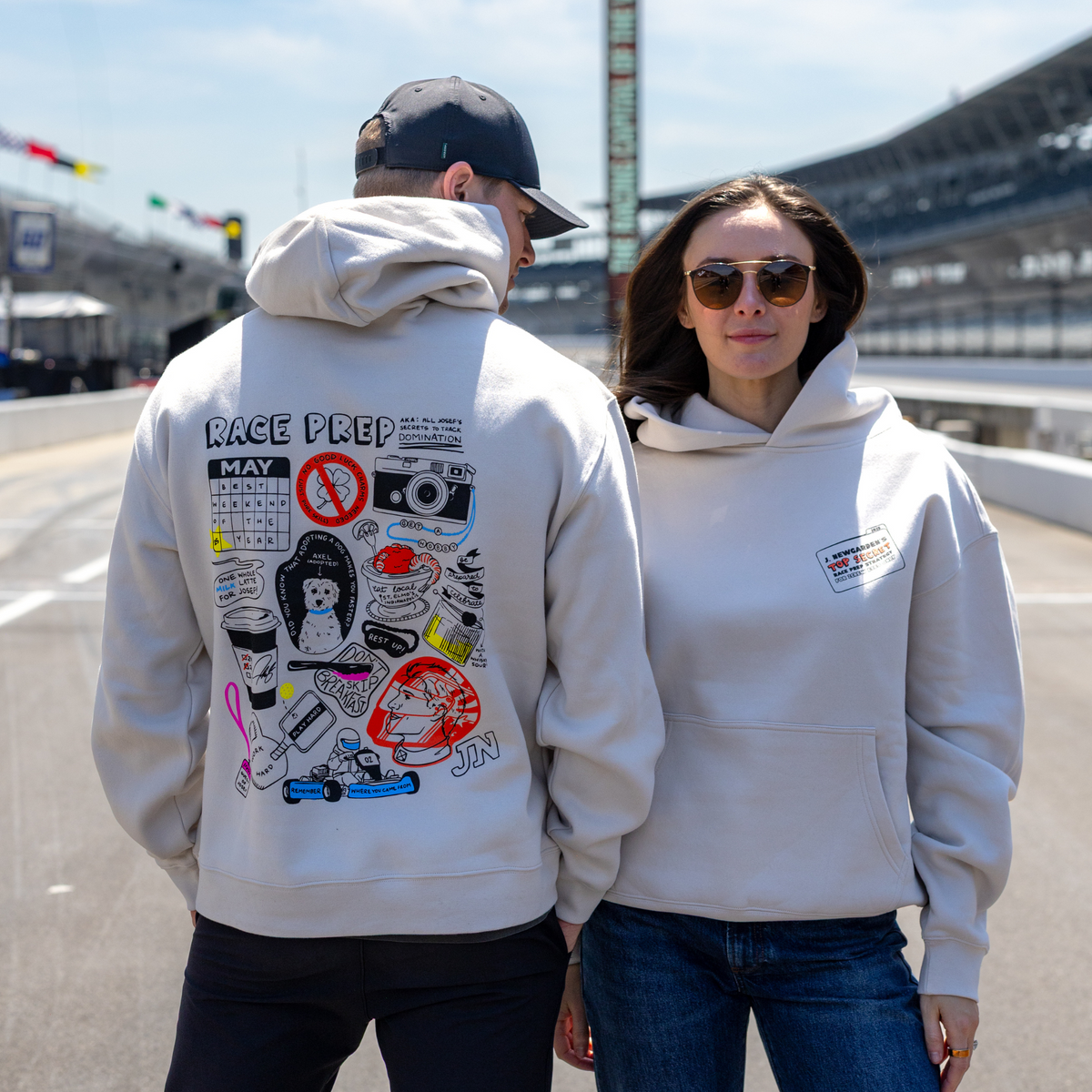 PEDRO アユニ・D ノーマルヘドHOODIE WHITE XXL 未開封 Top Secret 500 Race Prep Hoodie – Josef Newgarden Store