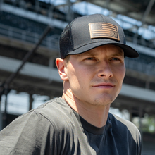 Load image into Gallery viewer, JN Flag Patch Hat (Black)