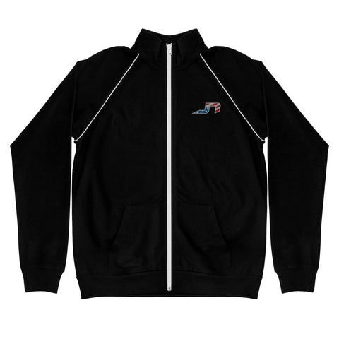 JN Logo Embroidered Piped Fleece Jacket